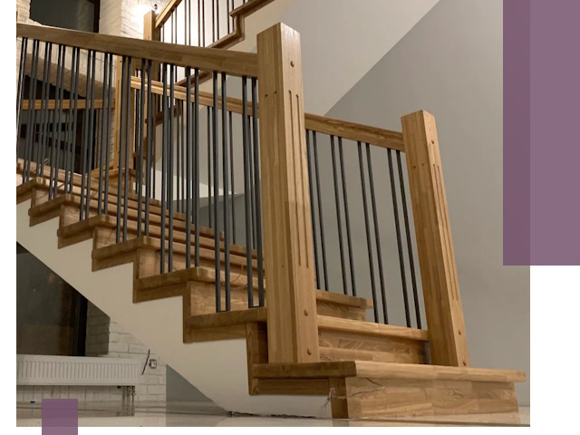 Реставрация деревянных и металлических лестниц в Сафонове