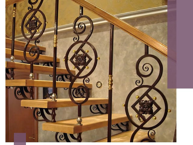 Изготовление кованых лестниц под ключ в Сафонове