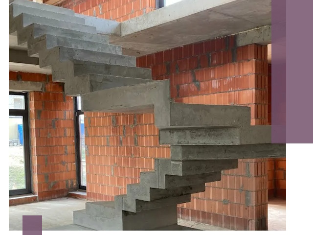 Изготовление бетонных лестниц под ключ в Сафонове