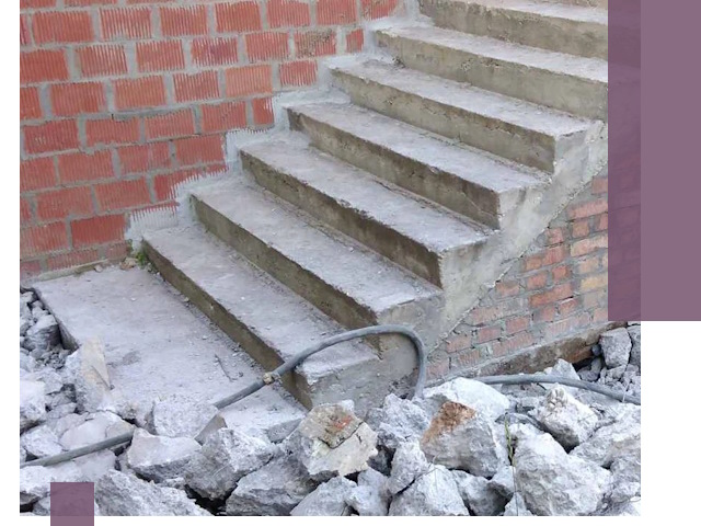 Демонтаж бетонных лестниц в Сафонове: быстро и безопасно