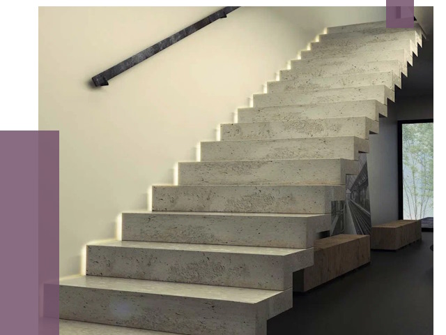 Облицовка бетонных лестниц в Сафонове от 4612 руб/м2