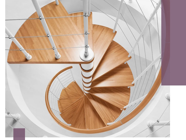 Изготовление винтовых лестниц под ключ в Сафонове