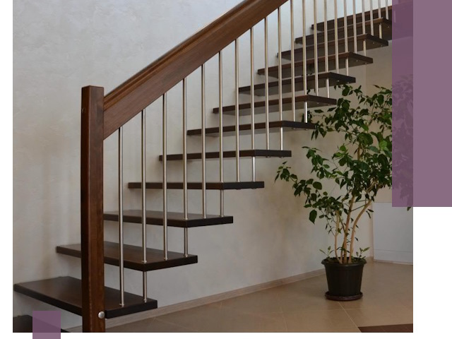 Лестницы на больцах под ключ в Сафонове – изготовление и монтаж