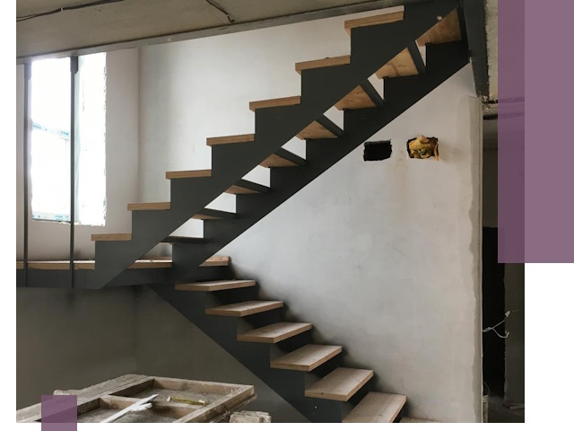 Изготовление лестниц на металлокаркасе в Сафонове от производителя