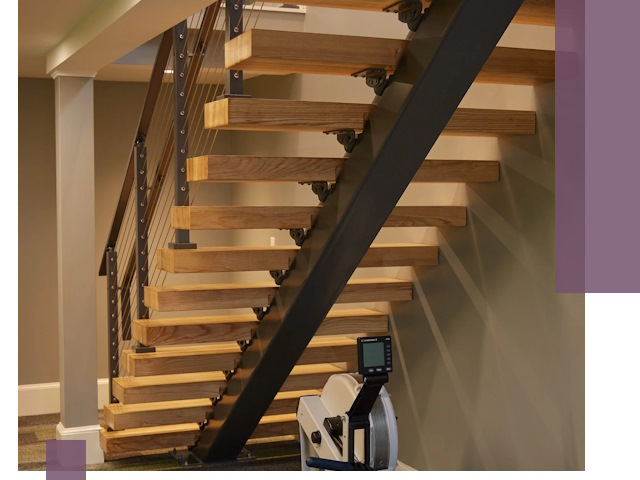 Лестницы на монокосоурах под ключ в Сафонове - изготовление и монтаж