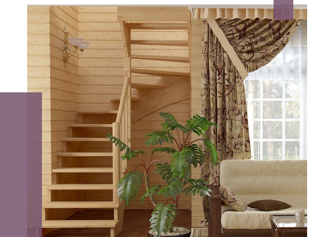 Лестницы для дачи в Сафонове от 76091 руб.  | ПРОЛЁТ-Сфн