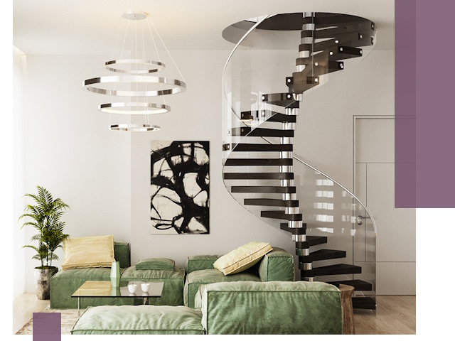 Лестницы для двухуровневой квартиры в Сафонове — изготовление и монтаж