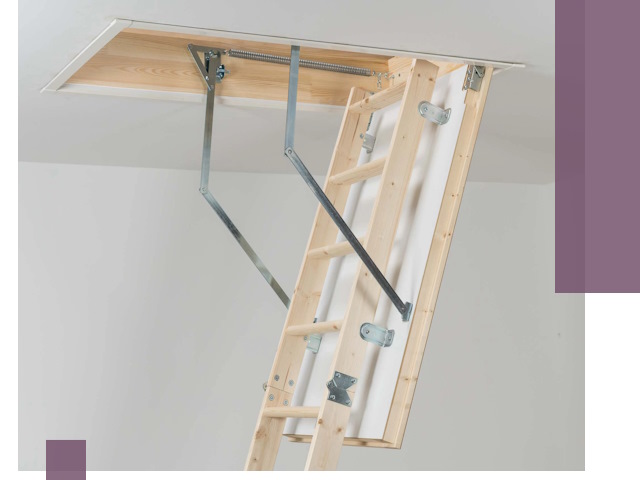 Установка чердачной лестницы под ключ в Сафонове