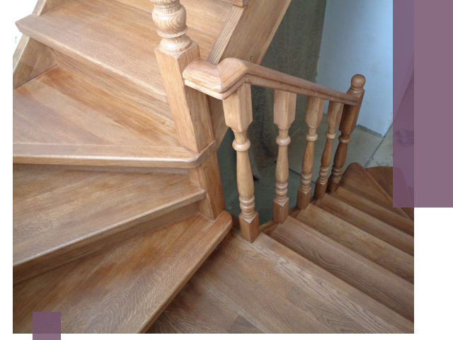 Дубовые лестницы под ключ в Сафонове: изготовление и монтаж