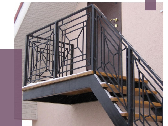 Металлические перила в Сафонове от 4304 руб.  | ПРОЛЁТ-Сфн