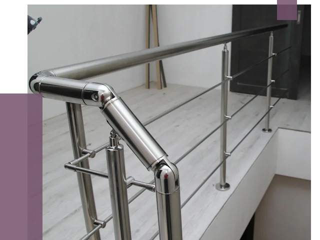 Перила из нержавеющей стали в Сафонове от 9018 руб. под ключ | ПРОЛЁТ-Сфн