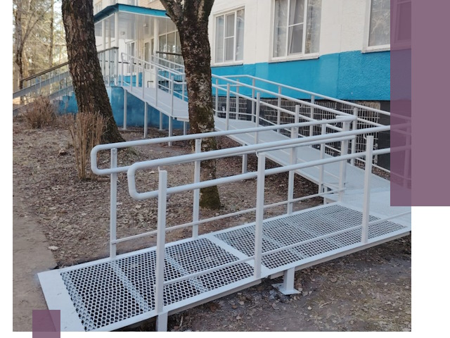 Пандусы под ключ в Сафонове: изготовление, монтаж и демонтаж