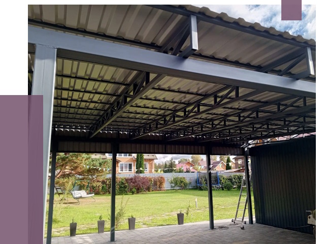 Монтаж навесов в Сафонове от 7379 руб. — установка навеса | ПРОЛЁТ-Сфн