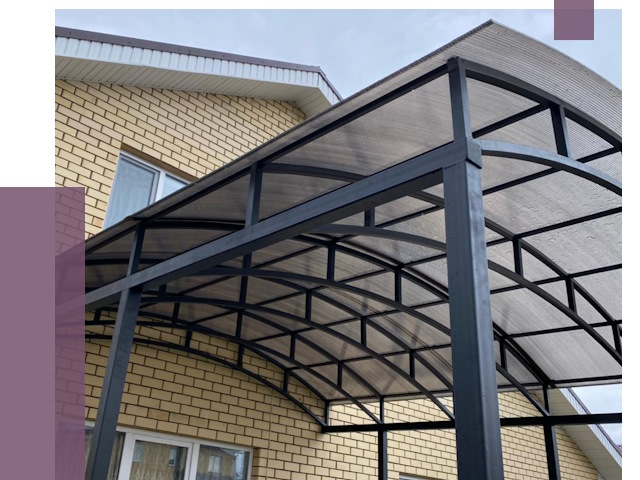 Монтаж козырьков в Сафонове от 11529 руб. | ПРОЛЁТ-Сфн