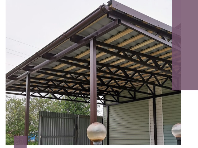 Навесы под ключ в Сафонове: изготовление, монтаж и гарантия