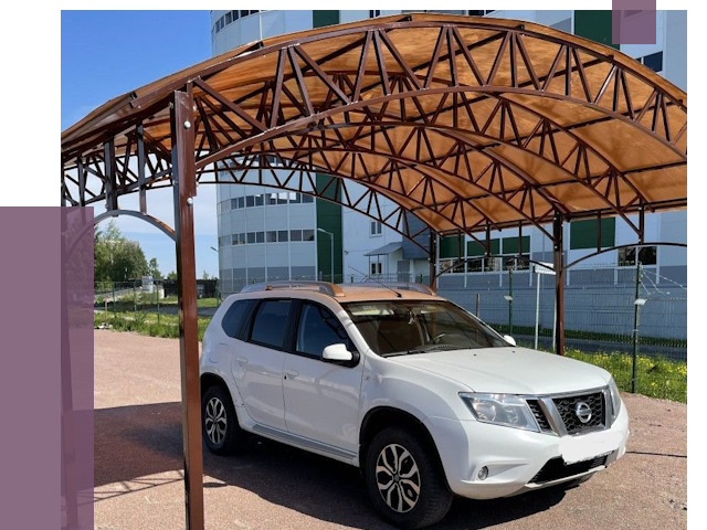 Недорогие навесы в Сафонове от 43042 руб.  | ПРОЛЁТ-Сфн