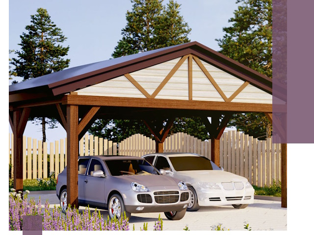 Навесы для автомобиля в Сафонове — изготовление и монтаж