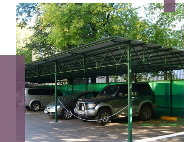 Навесы для парковки в Сафонове от 80447 руб. заказать | ПРОЛЁТ-Сфн