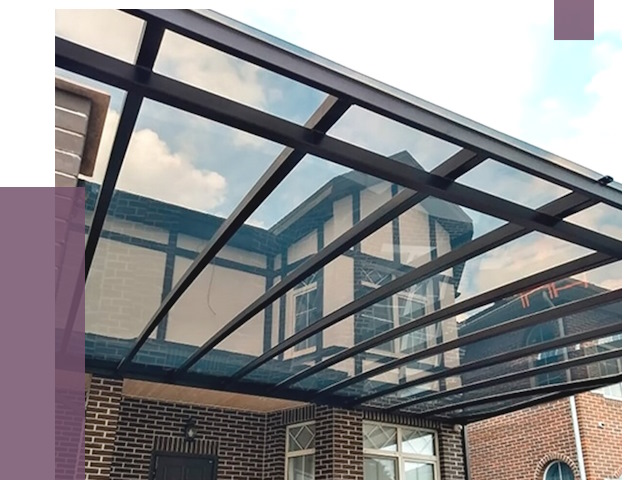 Навесы из поликарбоната в Сафонове от 8629 руб. под ключ — ПРОЛЁТ-Сфн