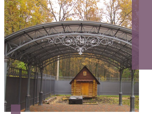 Кованые навесы премиум-класса под заказ в Сафонове