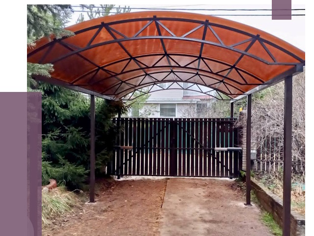 Арочные навесы в Сафонове от 12759 руб. — изготовление и монтаж | ПРОЛЁТ-Сфн