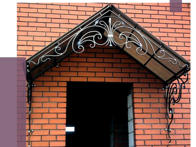 Металлические козырьки в Сафонове от 10709 руб. 