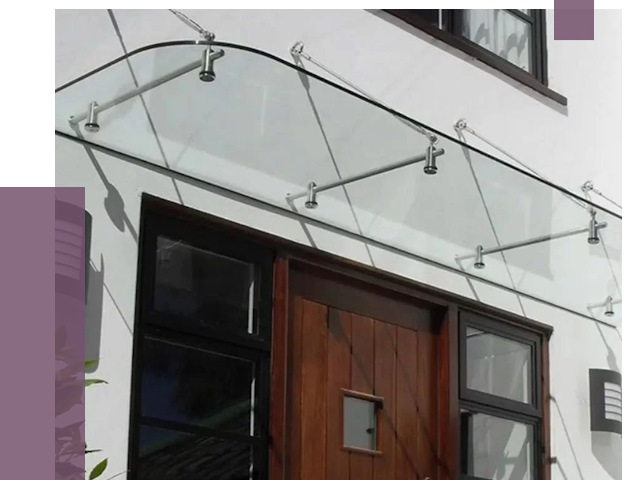 Стеклянные козырьки в Сафонове от 18959 руб. | ПРОЛЁТ-Сфн