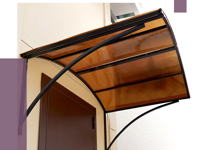 Недорогие козырьки в Сафонове от 7604 руб.  | ПРОЛЁТ-Сфн