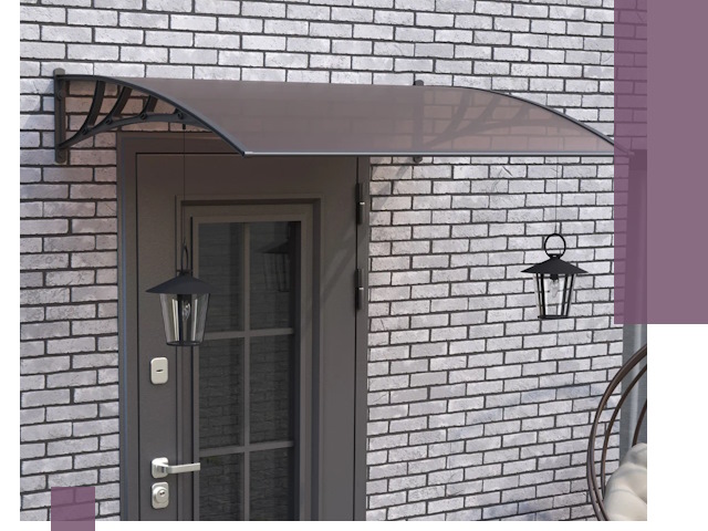 Недорогие козырьки и навесы под ключ в Сафонове