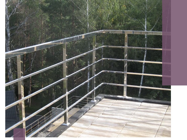 Парапеты из нержавеющей стали в Сафонове — изготовление и монтаж