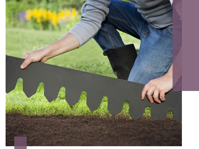 Металлические бордюры для газона в Сафонове — изготовление и монтаж