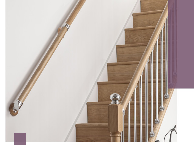 Пристенные поручни из стали и нержавейки под монтаж в Сафонове